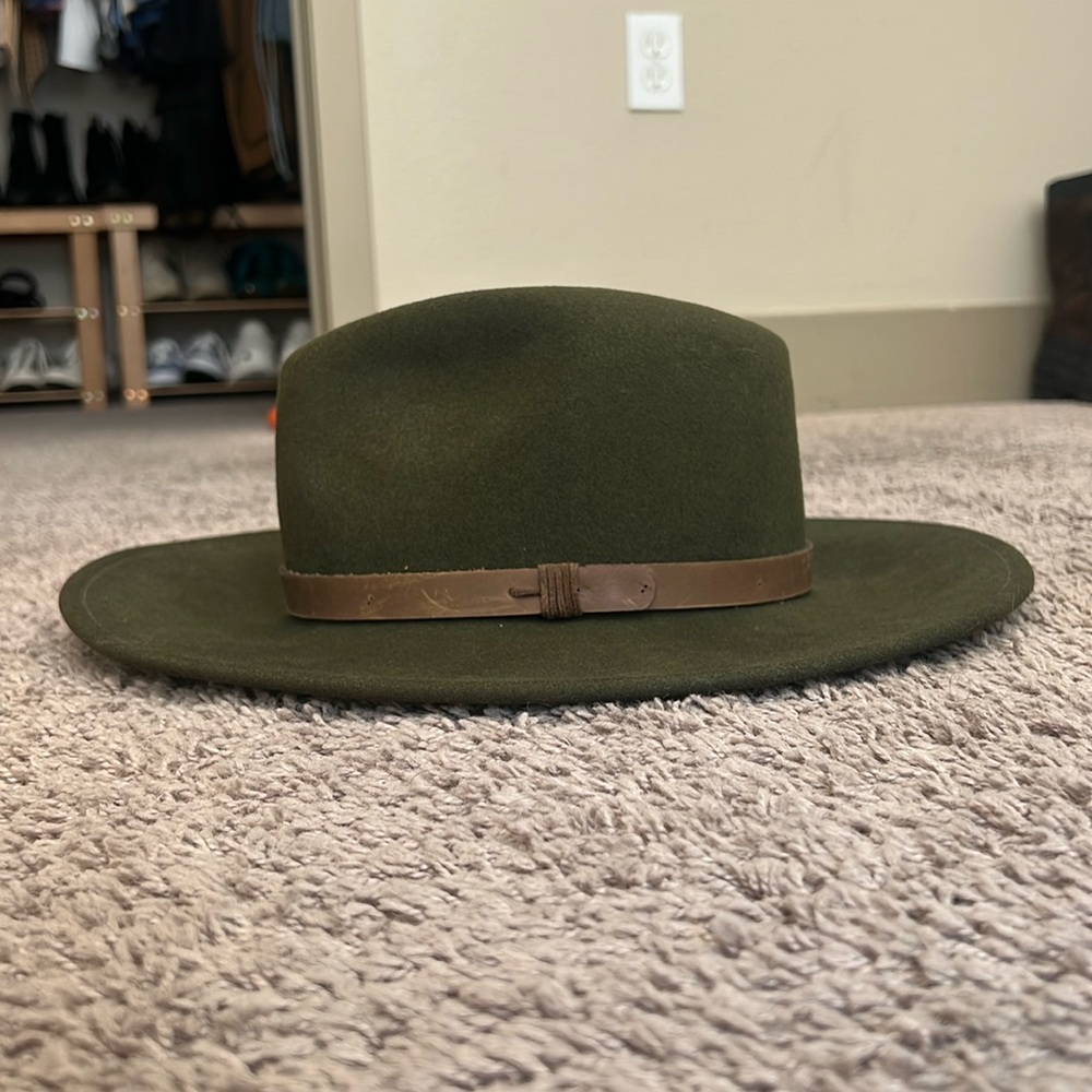 100% Wool Fedora - Broner Hats- Forest Green - Size Medium